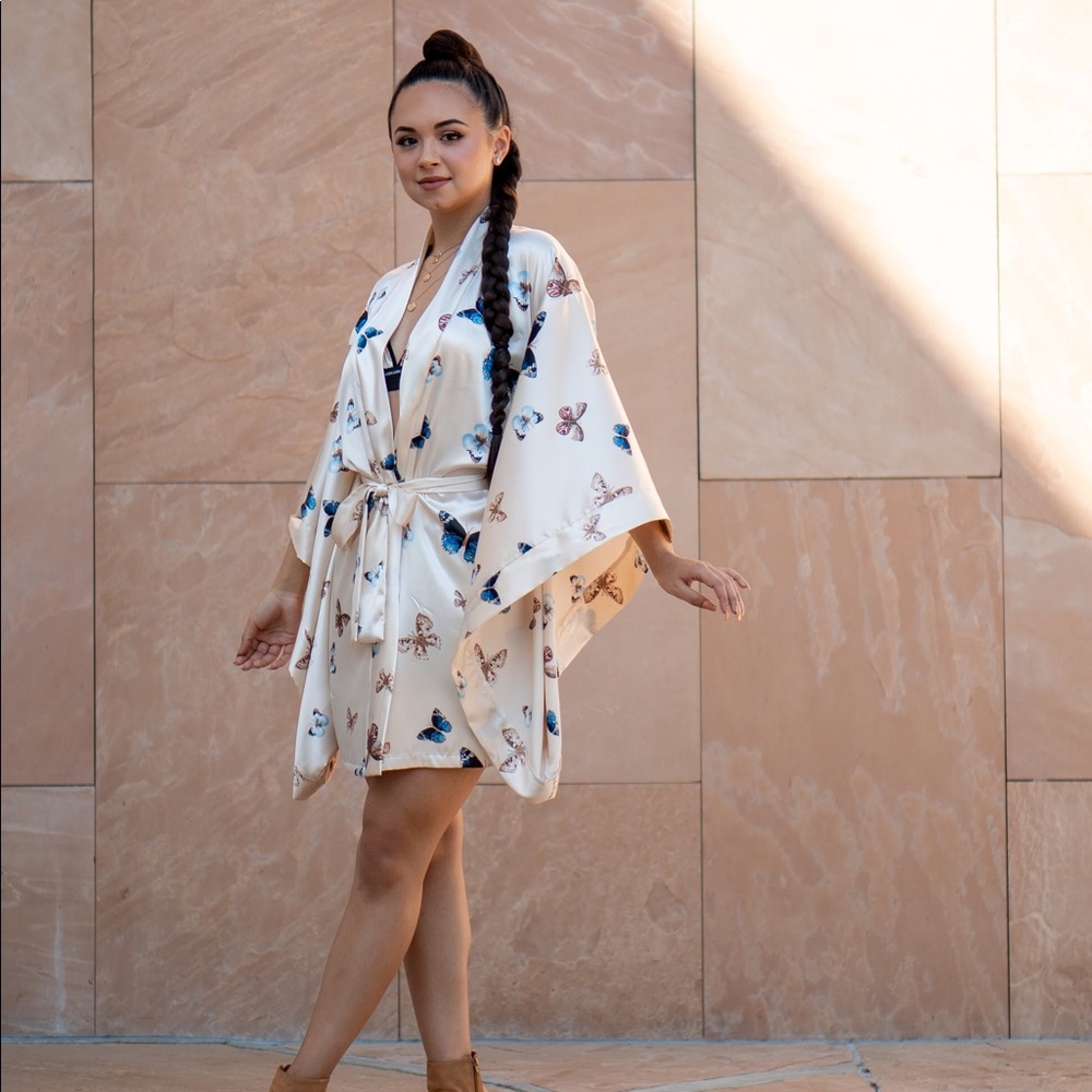 Handmade Satin Butterfly Robe